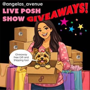 🎉 LIVE POSH SHOW GIVEAWAY! 🎉 🎁 FREE Gift + 🆓 Shipping — My Treat! 💖